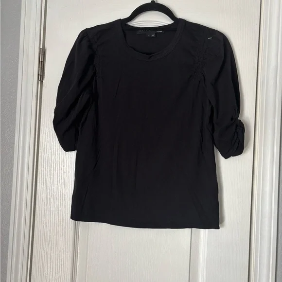 Veronica Beard Black Short Sleeve Top - Picture 5 of 10